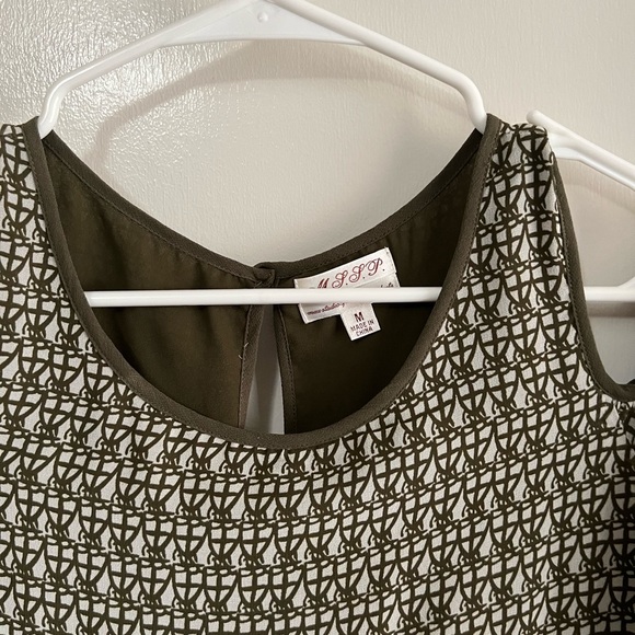 MSSP Olive print dress - Picture 3 of 4